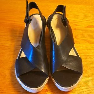 Clarks Artisan Criss-cross Wedge Sandal